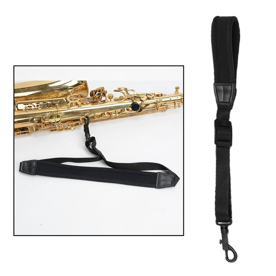 Premium Saxofoon Draagriem Handgemaakte Ademende Pad & Plastic Haak Minder Stress Sax Strap
