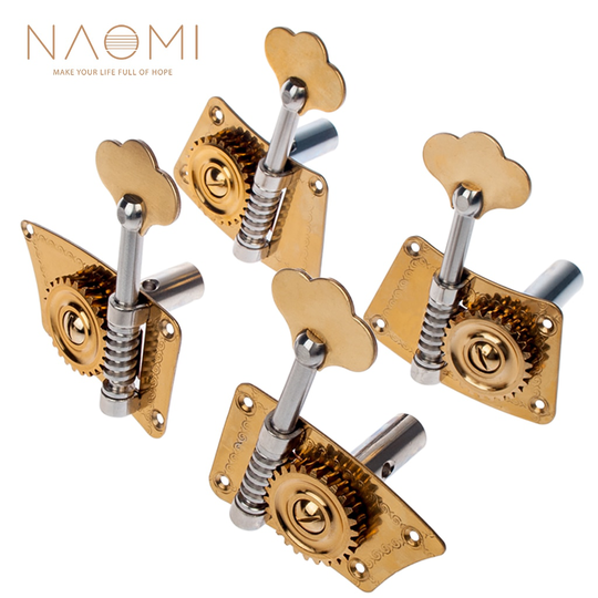 Naomi Upright Bass Single Tuner Machine Bass Pinnen Messing Materiaal 4/4 3/4 Dubbele Bass Stemsleutels Set