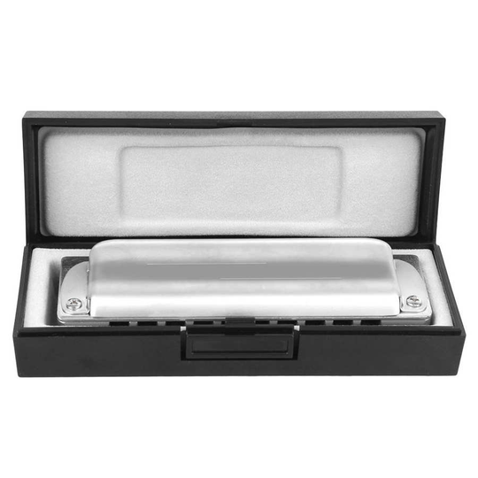 C Key Harmonica Aluminium Harmonica Blues Harmonica 10 Gaten Mouthorgan Metalen Frets Professionele Beginner Wind Instrument