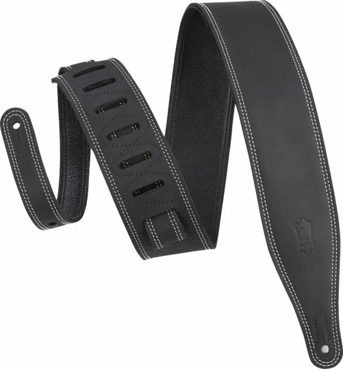 Levys M17BDS Ledergurte für Gitarren Black