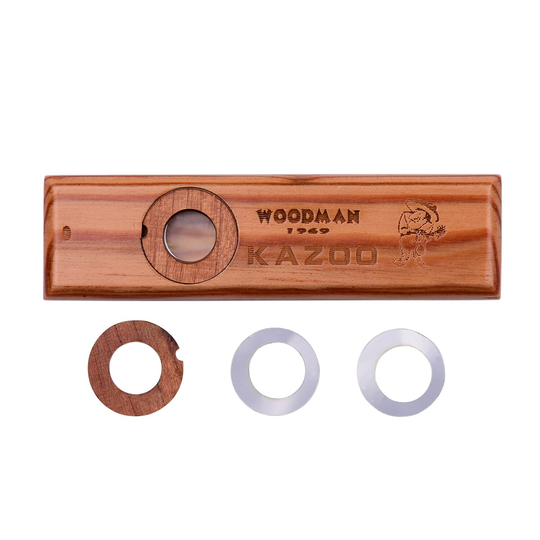 Handgemaakte Houten Kazoo Hout Harmonica Met Metalen Opbergdoos Muziekinstrument Speelgoed Voor Kids Volwassenen