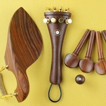 rose hout viool onderdelen 4/4, haringen, staartstuk, chinrest, endpin