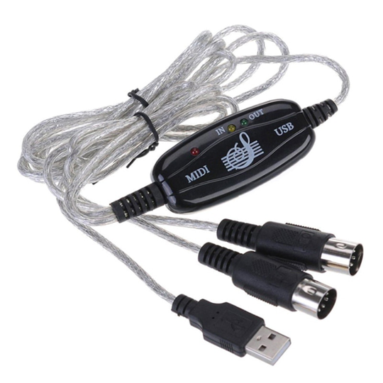 Usb Interface Naar Midi Converter Elektronische Muziekinstrument Muziek Keyboard Piano Naar Pc Laptop