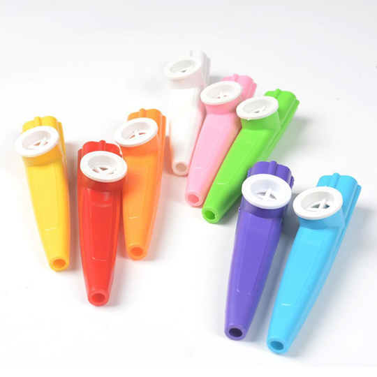 1Pcs Plastic Cartoon Harmonica Fluit Kinderen Party Instrument Muziek Strike Begeleiding Kinderen Kazoo W9D2