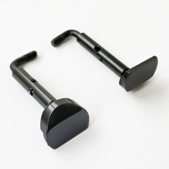 4/4 Geavanceerde Viool Chinrest Klem Schroef Nikkel Zilver Zwart Plating Duurzaam
