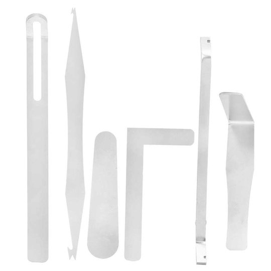 6Pcs Saxofoon Instrument Reparatie Tool Kit Wind Instrument Reparatie Tool Messing Instrument Onderdelen Accessoires