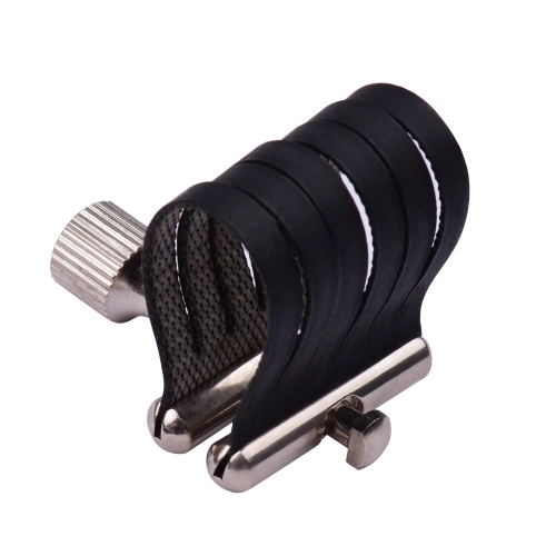 Muslady Saxophone Ligature Compact Langlebige Sax Ligatur für Altsaxophon Bakelit Mundstück