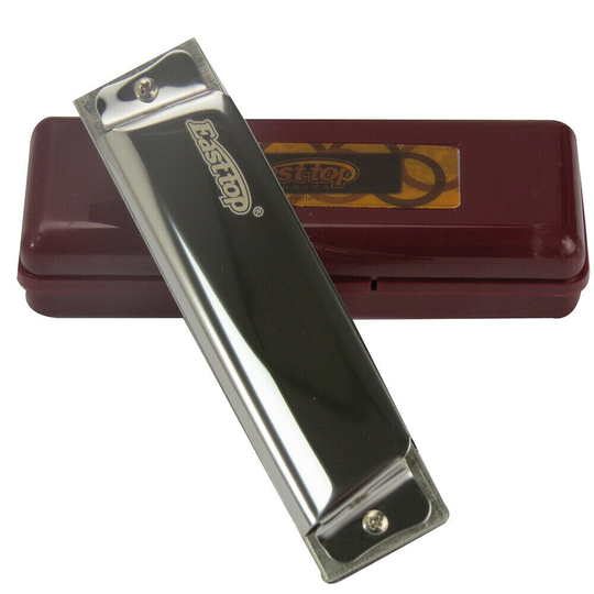 Easttop T10 10 Holes Harmonica Harp Mondharmonica Diatonische Blues Folk Jazz Sleutel C G