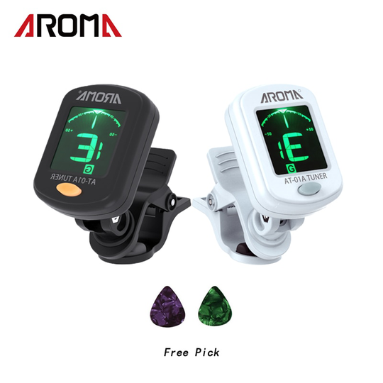 Acouway Gitaar Ukulele Tuner Viool Bass Elektronische Tuning Tuner Clip-On Chromatische Tuner 360 Degreerotate Met 5 Tuning Model