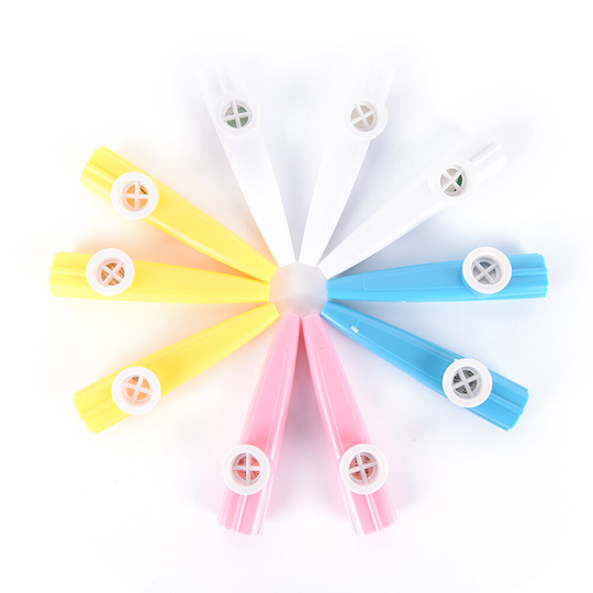 10 Stuks Plastic Kazoo Harmonica Mond Fluit Kids Party Muziekinstrument
