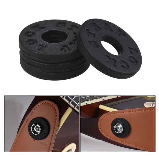 4 Pcs Guitar Strap Lock Gitaar Onderdelen & Accessoires Elektrische Gitaar Locks Blokken Rubber Materiaal Bass