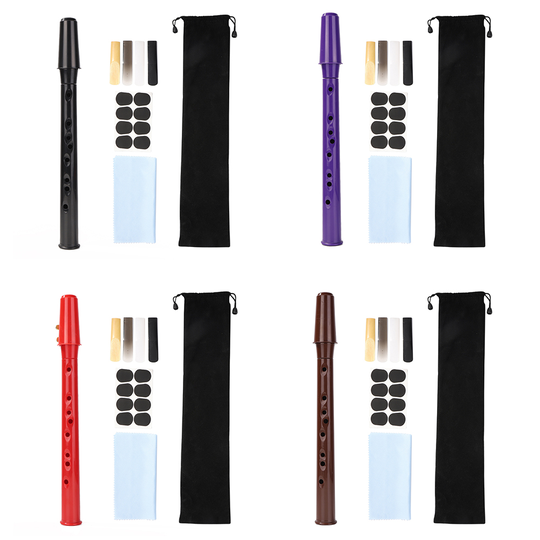 8-Hole Mini Pocket Saxofoon Met Alto Mondstuk Ligatuur Riet Pad Vinger Grafieken Schoonmaakdoekje Opbergtas