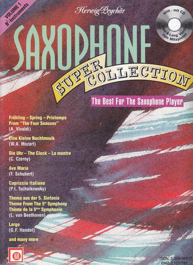 Noten Tenorsax - SAXOPHON SUPER COLLECTION 1 incl. CD EMZ 2107792 klassisch