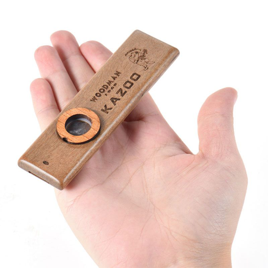 Kinderen Houten Kazoo Muziekinstrument Ukulele Gitaar Partner Hout Harmonica Met Metalen Doos Muziekinstrument Accessoires