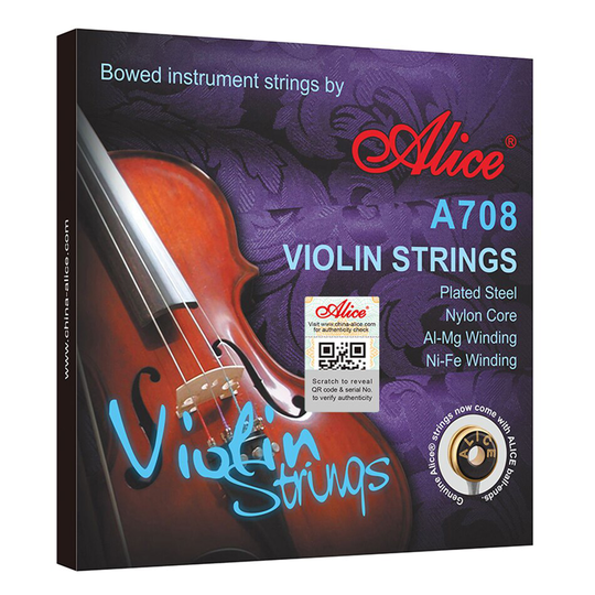 Alice High-End A708 Viool Snaren Een Volledige Set Rvs Nylon Core Nikkel Aluminium Wond