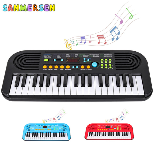 37 Keys Kids Kinderen Piano Toetsenbord Draagbaar Keyboard Piano Vroeg Leren Educatief Muziek Instrument Speelgoed Cadeau voor Kinderen