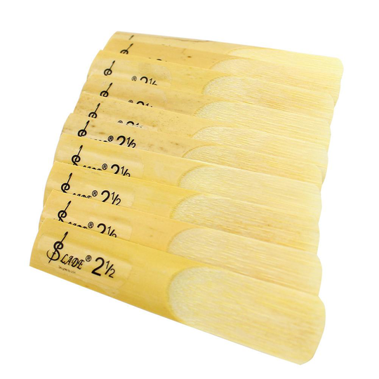 10 Stks/doos Sopraan Alt Tenor Sax Saxofoon Rieten 2.5 Sterkte Riet 2-1/2 Saxofoon Rieten Muziekinstrument Accessoires