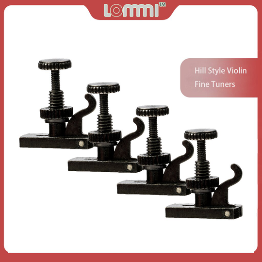 Lommi 4 Stuks Duurzaam Hill-Stijl Viool Fijnstemmers Anti Roest Voor 4/4 3/4 Viool Richter Tuners Fiddle Hill stijl Fijne Gaffel