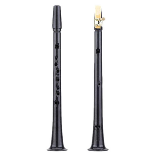 Zwart Mini Saxofoon Eenvoudige Klarinet Grote Hoorn 39 Cm/15.4 Inch Type 130G