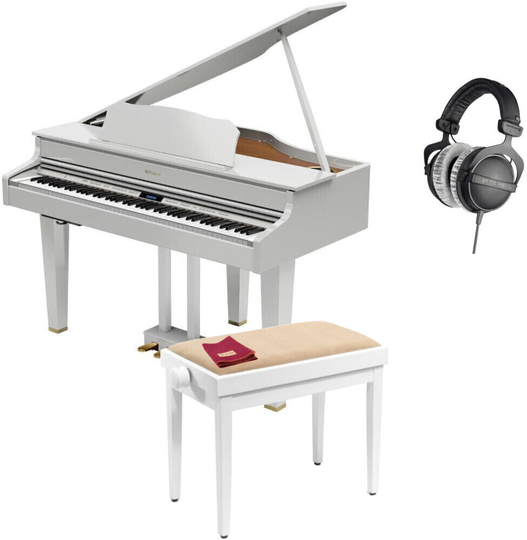 Roland GP607 Gloss White SET Gloss White Digital Piano