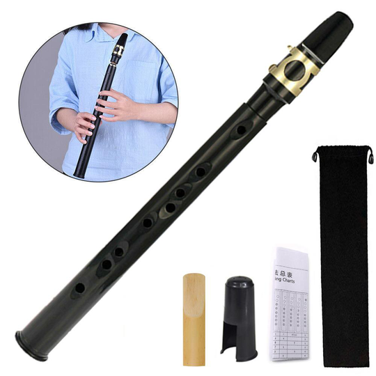 Mini Muziekinstrument Saxofoon 8-Gat Mondstuk Voor Zwarte Tenor Sax Mondstuk Draagbare Klassieke 1Pcs Nuttig