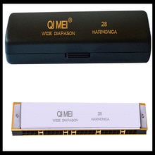 Tremolo Harmonica 28 Gaten Brede Diapason Bereik Harp C sleutel Armonica Mond Ogan Instrumentos Musicais Tremolo Harmonica 28 Gaten