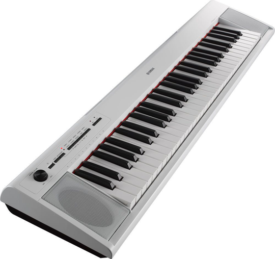 Yamaha NP-12 WH Stagepiano weiß, leicht transportables Piano mit 61 Tasten