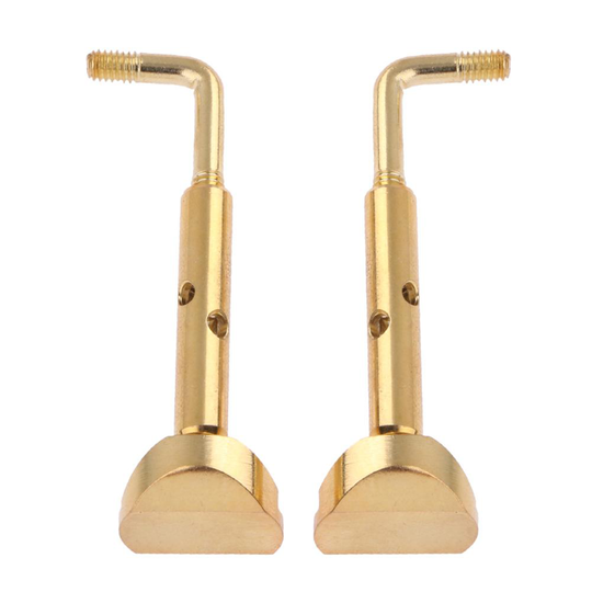 2 Stks/set Viool Verstelbare Plating Koper Chinrest Klemmen Voor 3/4 4/4 Viool Schroeven Viool Accessoire Kit Maat Verstelbaar