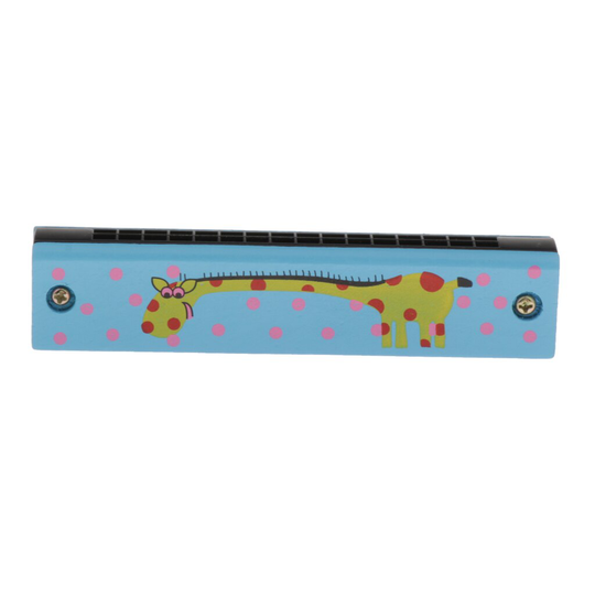 Kinderen Cartoon Houten Harmonica Dubbele Rij 16 Gaten Musical Speelgoed