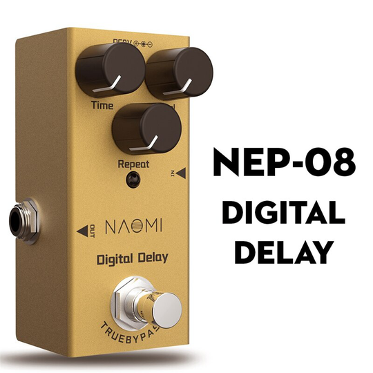 Naomi Digital Delay Gitaar Effect Pedaal Mini Enkele True Bypass Dc 9V NEP-08 Elektrische Gitaar Pedaal Gitaar Onderdelen & accessoires