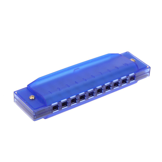 Muziekinstrument 10 Gaten Diatonische Harmonica Blues Harp Mondharmonica Sleutel Van C Riet Instrument Met Case Kid