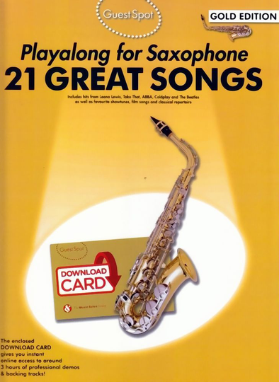 Noten playalong for saxophone 21 great songs (Alto Sax) incl. Download-Code