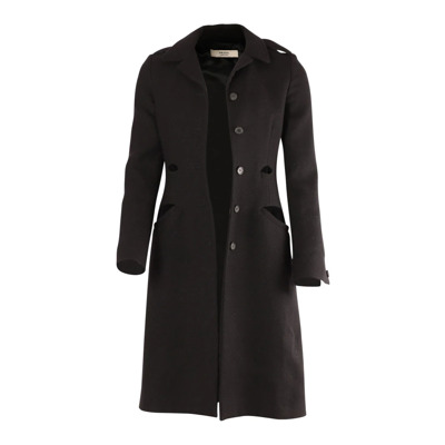 Voldoende overjas met één borsten Prada Vintage , Zwart , Dames