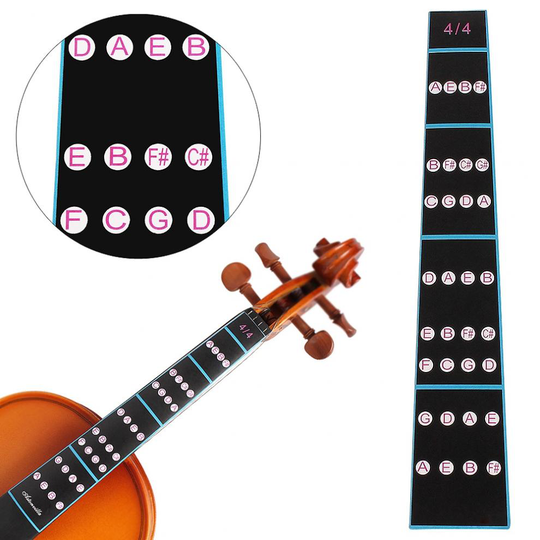 4/4 Viool Toets Sticker Fretboard Note Label Vingerzetting Grafiek Praktijk Vinger Gids Beginner Viool Onderdelen Accessoires
