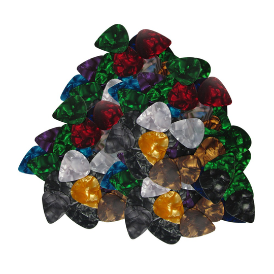 100 Stks/pak Celluloid Plectrums Plectrums 0.46/0.71/0.96Mm Optie Voor Akoestische Elektrische Basgitaar Accessoires