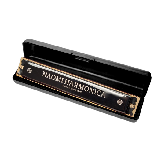 NAOMI 24 Holes Tremolo Harmonica Sleutel van C Rvs Mondharmonica Mondharmonica met Case Wind Instrument