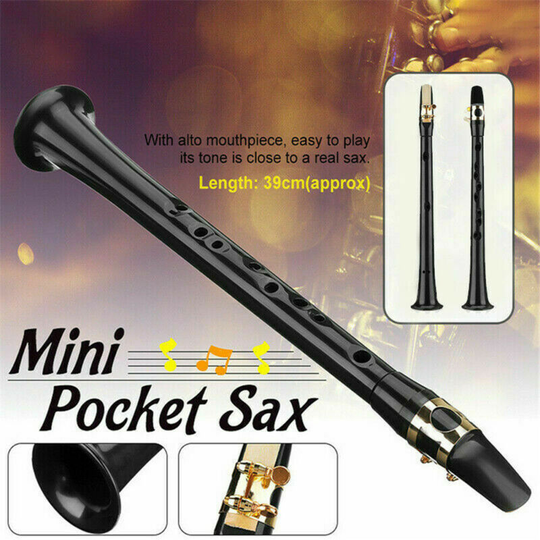 Mini Kleine Saxofoon Sax Alto Mondstuk Simple Key Carrying Pocket Muziek Tool Muziekinstrumenten Trainer