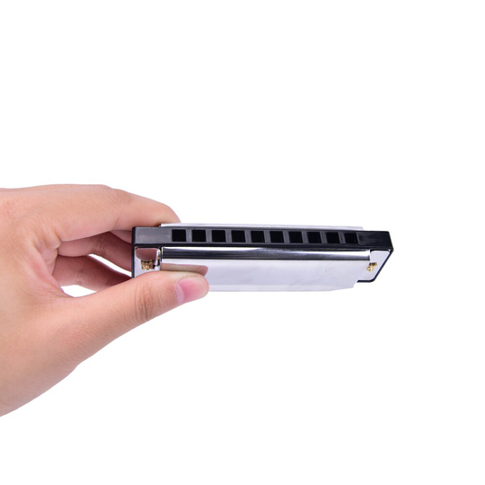 Diatonische Harmonica 10 Holes toonsoort C Zilver Kleur Blues Jazz Rock Folk Muziek Muziekinstrument