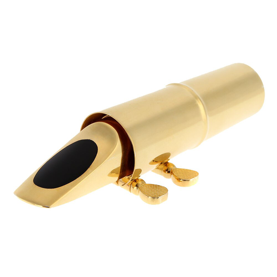 Jazz Alto Sax Saxofoon Mondstuk 7C Metalen Met Mondstuk Patches Pads Kussens Cap Gesp Gold Plating Met Een Metalen Cap