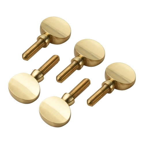 5 Stück Messing Sax Hals Anziehschrauben Saxophon Ersatzteile Kupferbefestigung Halsempfänger Anziehschraube Universal für Sopran Alto Tenorsaxophon