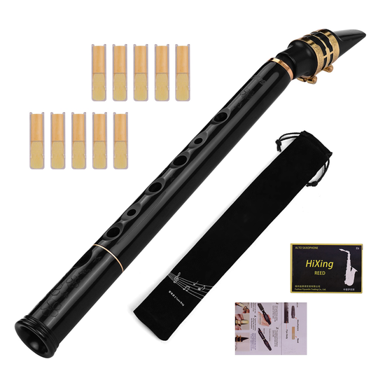 C Key Mini Saxofoon Sax Abs Materiaal Met Mondstukken 10 Pcs Riet Draagtas Pocket