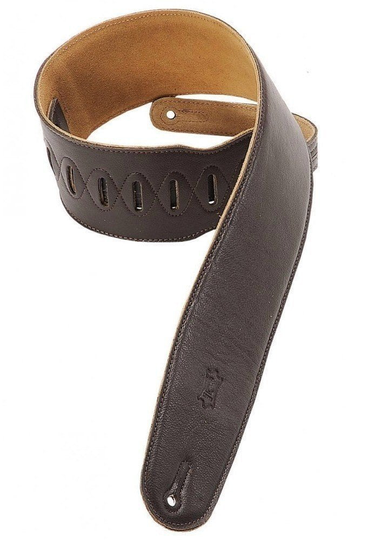 Levys M4GF Ledergurte für Gitarren Dark Brown