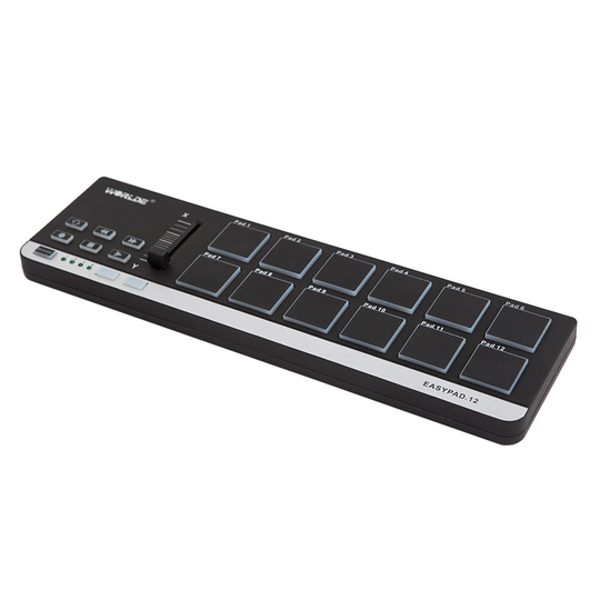 Wereldje EasyPad.12 Draagbare Mini Usb 12 Drum Pad Midi Controller 4 Banken Voor Verschillende Instellingen Wereldje