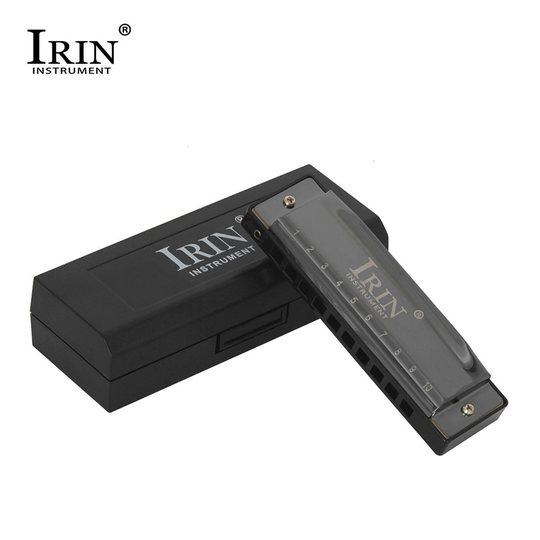 Irin C-150 Blues Harmonica 10 Gaten 20 Tunes Sleutel Van C Mouthorgan Koper Harmonica Met Doos Professionele Blaasinstrumenten