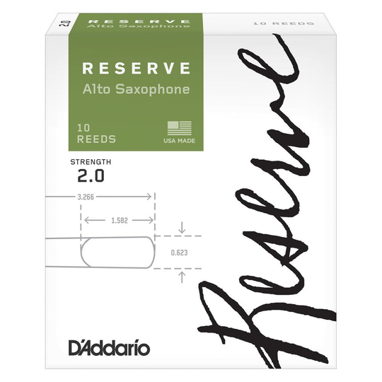 D´Addario RESERVE Altsaxophon 2,0 Blatt (DÀddario/Rico) - Restposten -