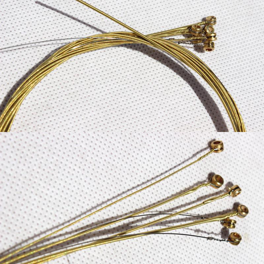6 Stks/set Universele Akoestische Gitaar String Messing Zeshoekige Staal Core Snaren Voor Muziekinstrumenten Gitaren Snaren Gitaar Deel