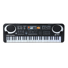 61 Toetsen Zwart Digitale Muziek Elektronische Keyboard Piano Kids Muziekinstrument Vroege Educatieve Tool Voor Kid Aankomst