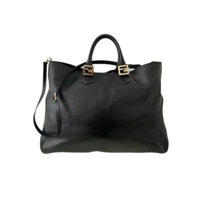 Pre-owned Leather fendi-bags Fendi Vintage , Zwart , Dames