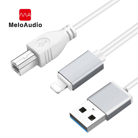 Meloaudio Otg Kabel Met Usb Opladen Interface Type B Midi Controller Compatibel Ios Apparaten Elektronische Muziek Instrument