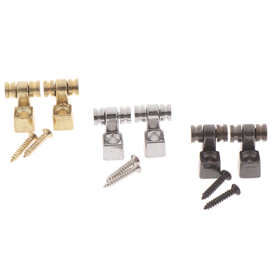 2Pcs Legering Elektrische Gitaren Roller Snaargeleiders Retainer Montage Tree Guide Elektrische Gitaar Onderdelen Vervanging Accessoires